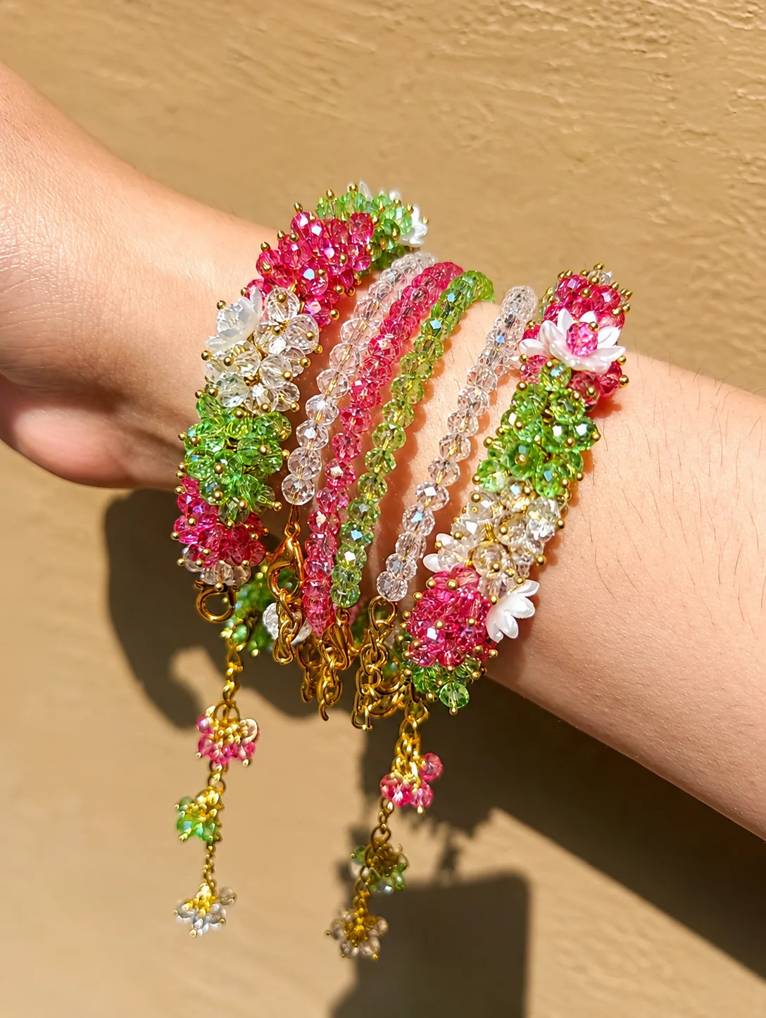 Colorful Beads Gajra Set